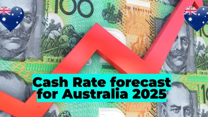 cash rate forecast for Australia