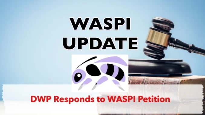 State Pension Age Compensation Plan: DWP Responds to WASPI Petition