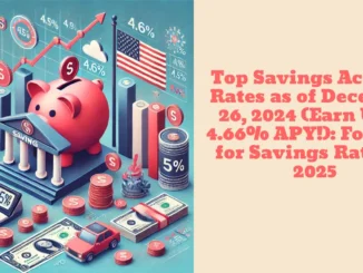 Top Savings Account Rates as of December 26, 2024 (Earn Up to 4.66% APY!): Forecast for Savings Rates in 2025