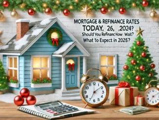 Mortgage and Refinance Rates Today, December 26, 2024: Should You Refinance Now or Wait?What to Expect in 2025?