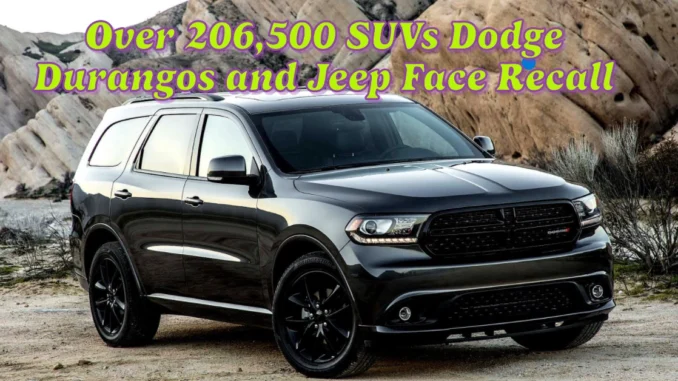 Over 206,500 SUVs Dodge Durangos and Jeep Grand Cherokees Face Recall Over ABS Software Glitch