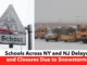 Snowstorm Disrupts Schools Across NY and NJ: Full List of Delays and Closures Due to Icy Roads and Freezing Temps