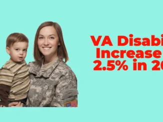 VA Disability & Military Retirement Benefits to Increase by 2.5% in 2025