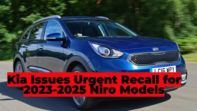 Kia Recalls 80,000 Niro Models Over Airbag & Wiring Defect