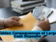 Hidden Consequences of Large Cash Deposits