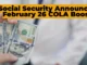 Social Security Announces February 26 COLA Boost