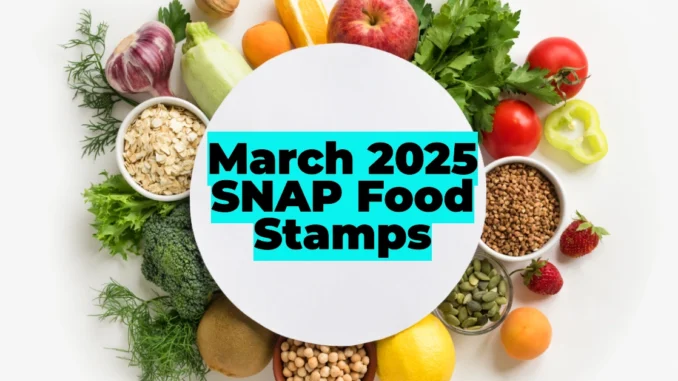 March 2025 SNAP Food Stamps: First $292 Payments Dispatched – State-by-State Schedule