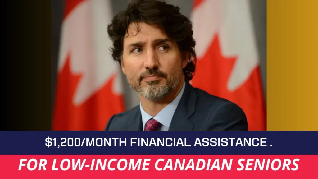 $1,200/month financial assistance for low-income Canadian seniors