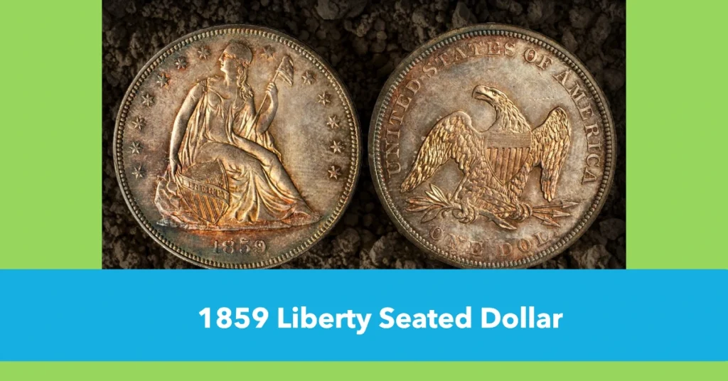 1859 Liberty Seated Dollar