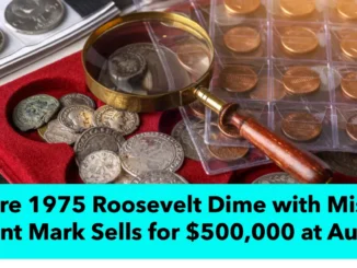 Rare 1975 Roosevelt Dime with Missing Mint Mark Sells for $500,000 at Auction