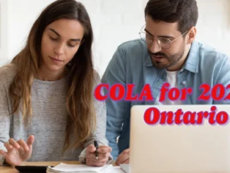 COLA for 2025 in Ontario