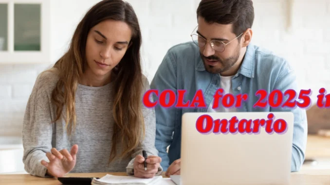 COLA for 2025 in Ontario