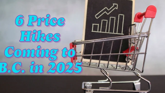 6 Price Hikes Coming to B.C. in 2025 You Should Know About