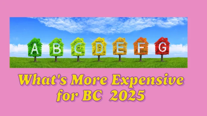 What's Getting More Expensive for British Columbians in 2025?