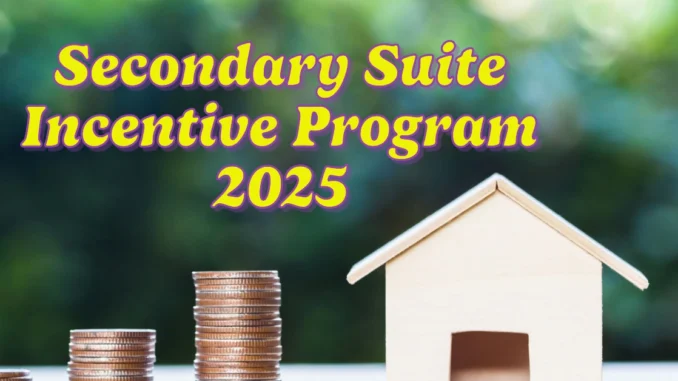 Secondary Suite Incentive Program 2025