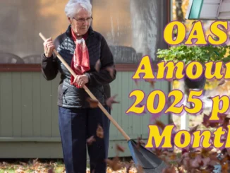 OAS Amount 2025 per Month