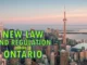 New Law and Regulation Changes in Ontario