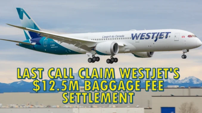 Last Call to Claim WestJet's $12.5M Baggage Fee Settlement Compensation