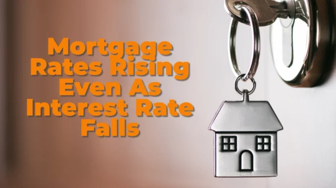 Mortgage Rates Rising Even As Canada's Lending Rate Falls