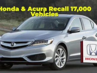 Honda & Acura Recall 17,000 Vehicles