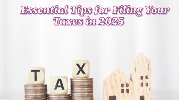 Essential Tips for Filing Your Taxes in 2025