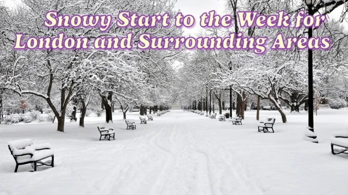 Snowy Start to the Week for London and Surrounding Areas