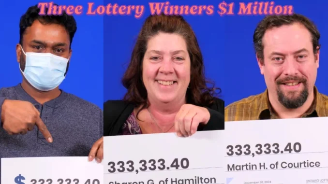 Three Lottery Winners Share $1 Million Here’s How They Plan to Spend It