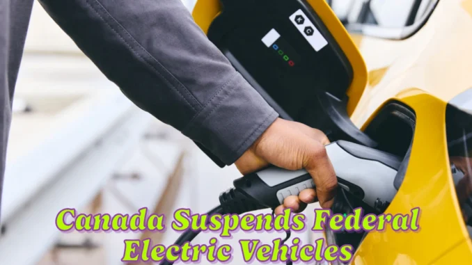 Canada Suspends Federal Rebate for Electric Vehicles