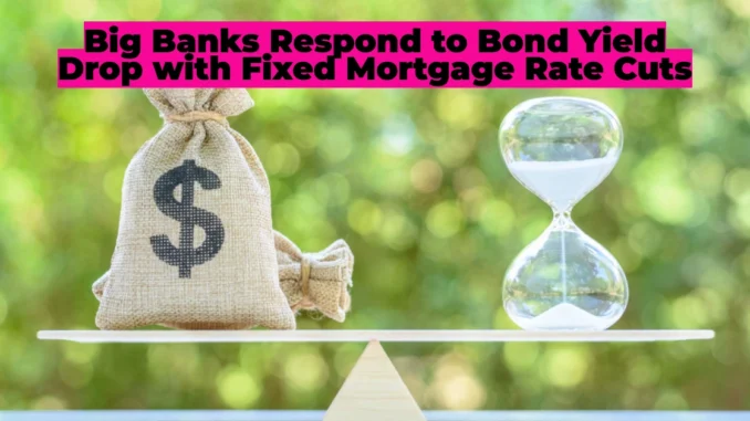 Big Banks Respond to Bond Yield Drop with Fixed Mortgage Rate Cuts