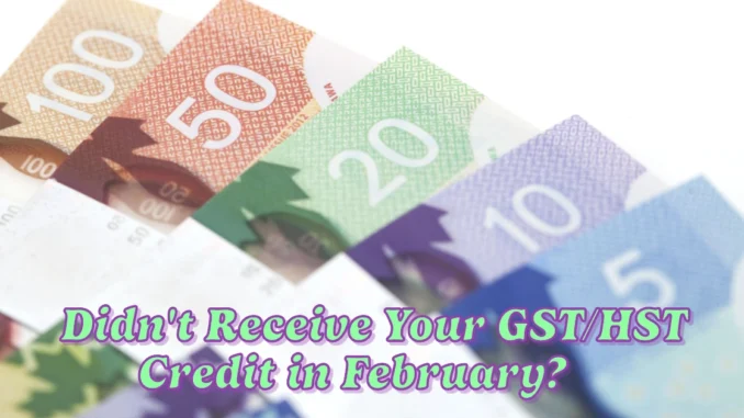 Didn't Receive Your GST/HST Credit in February? Here's What You Can Do to Claim It