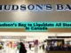 Hudson’s Bay Liquidation Sale