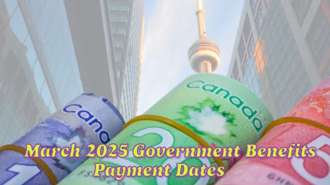 March 2025 Government Benefits Payment Dates for Canada Child Benefit, CPP, OAS, ODSP, and More How to Apply and What to Expect